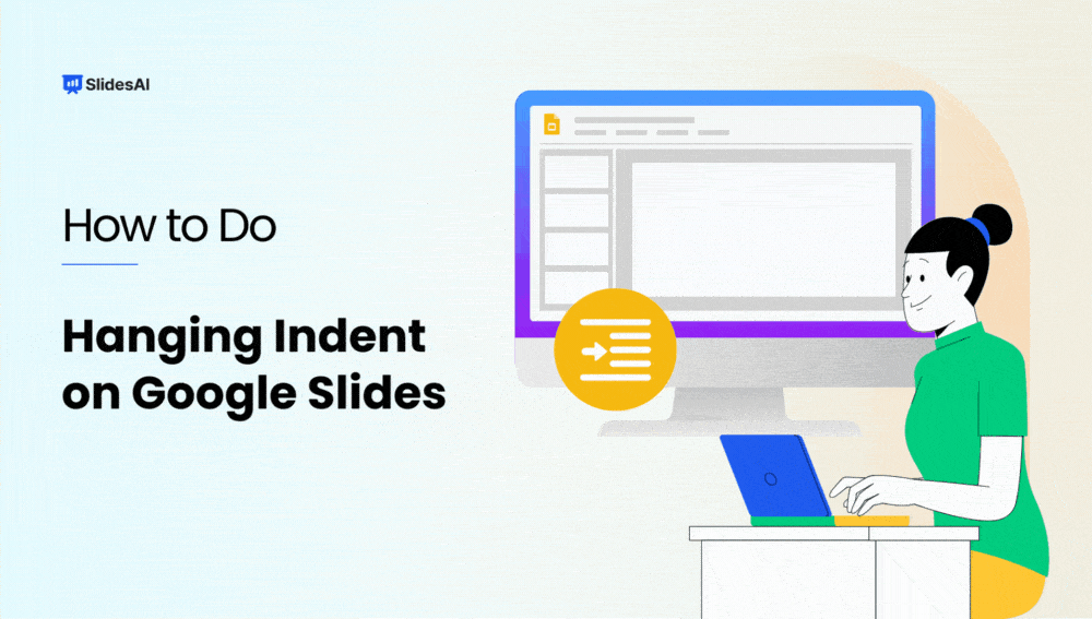 how to do hanging indent on google slides