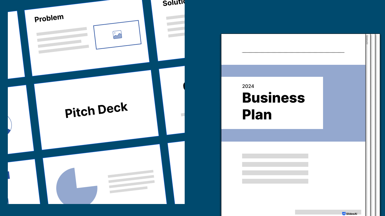 Pitch deck vs business plan