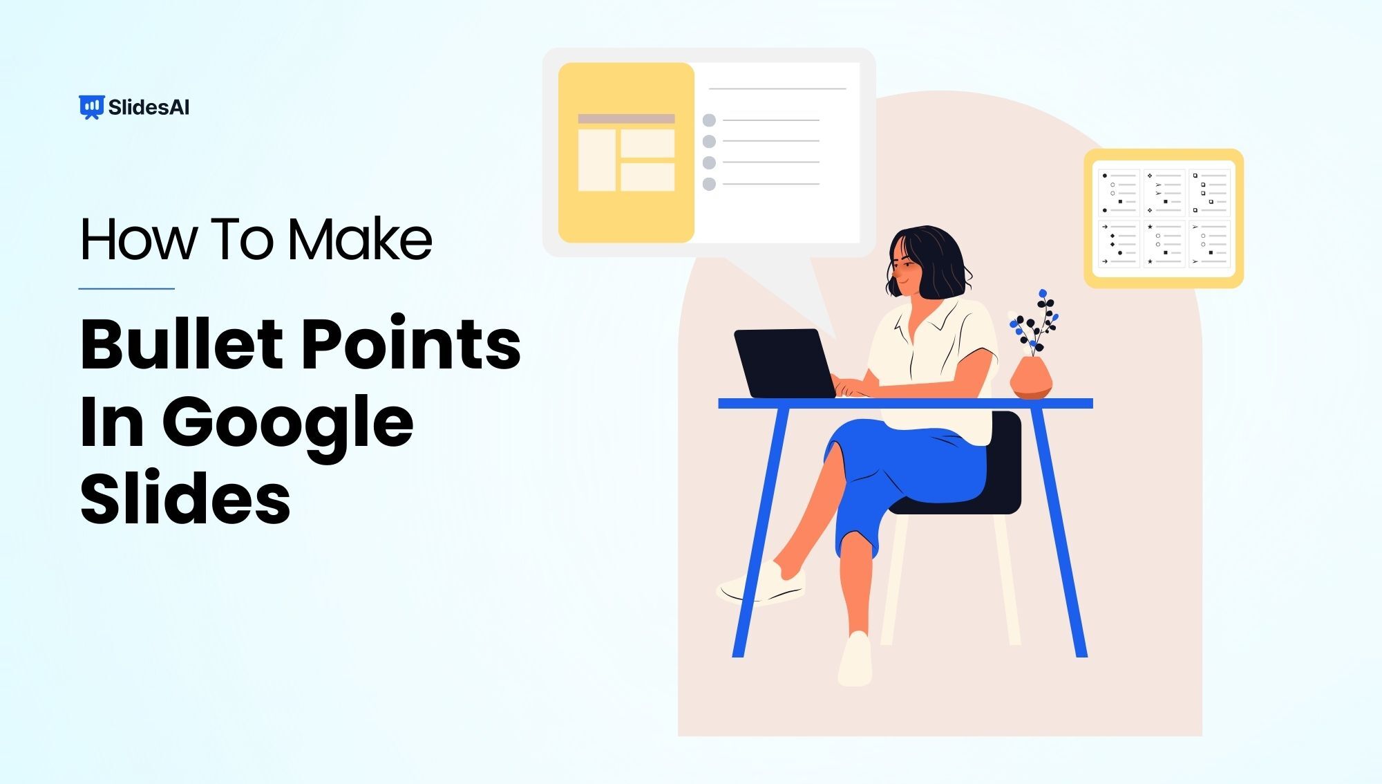 add bullet points in google slides