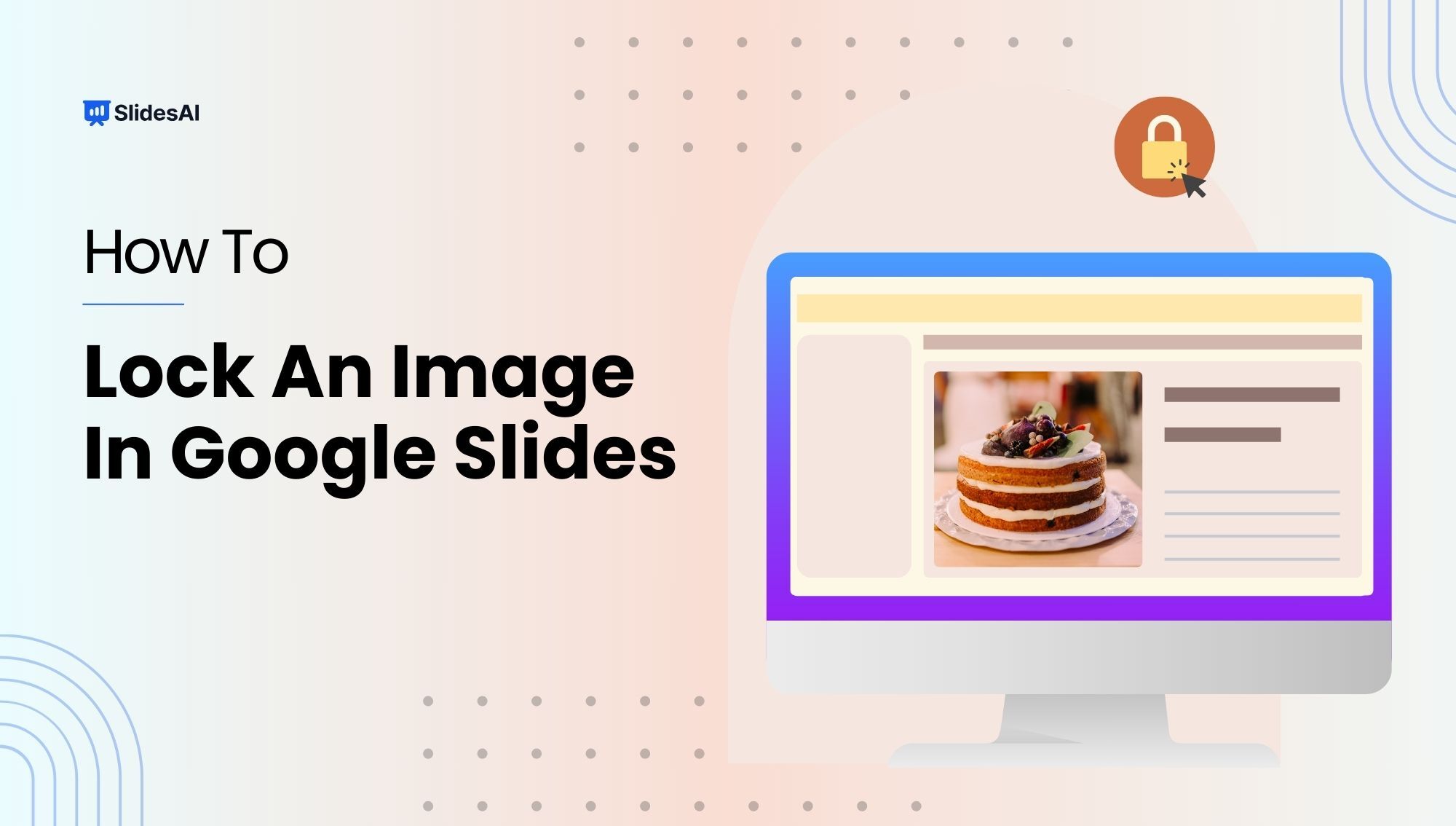 how to lock image or object in google slides