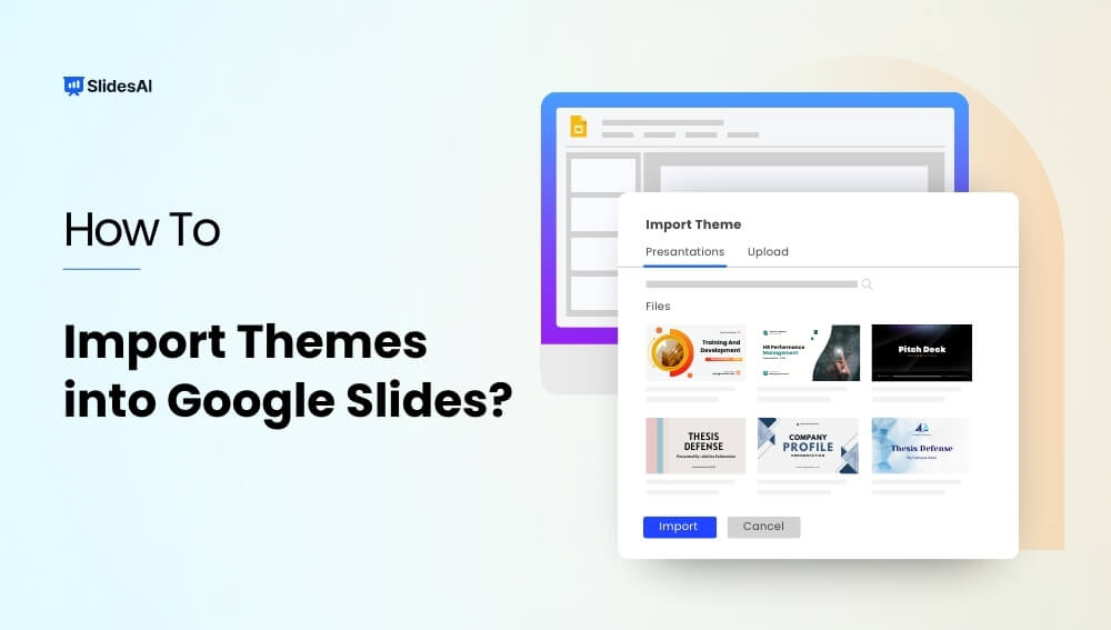 How to import themes in google slides