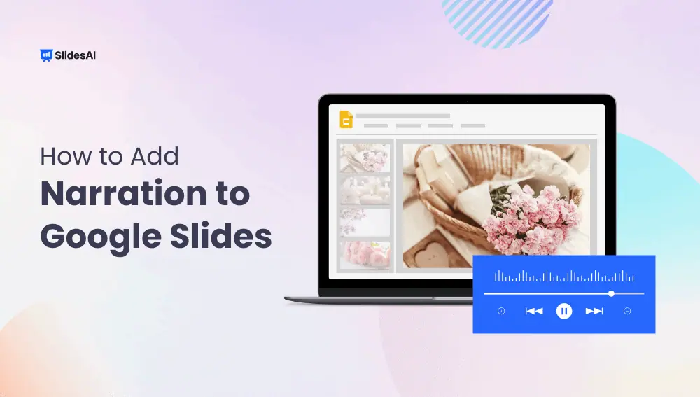 How to add narration in google Slides