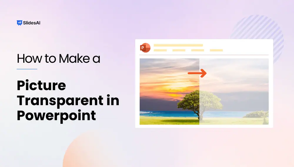 How to make piture transparent in PowerPoint
