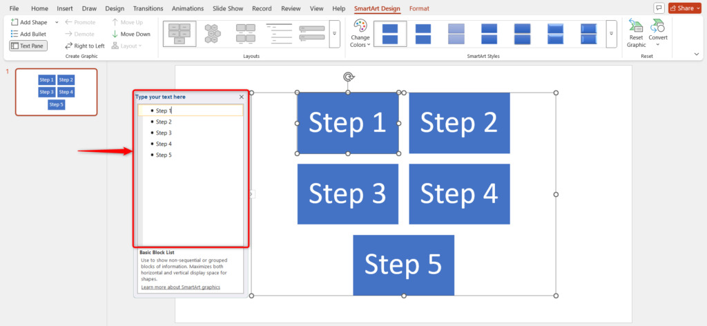 Insert Your Data in Infographic in PowerPoint