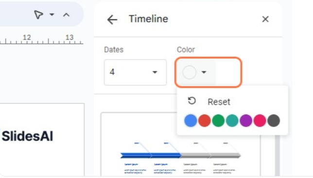 Google Slide timeline