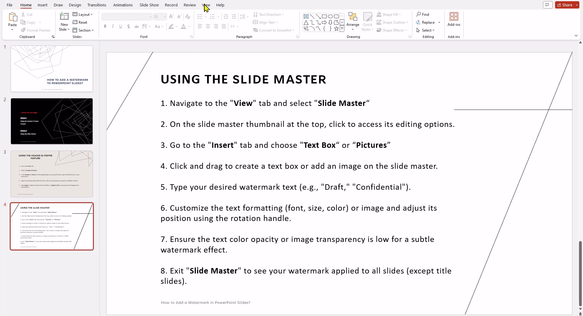 add image in ppt master slide