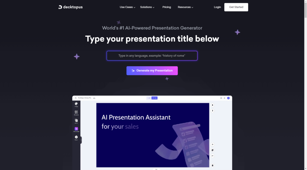 Decktopus ai tool