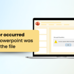 An error occurred while powerpoint was saving the file