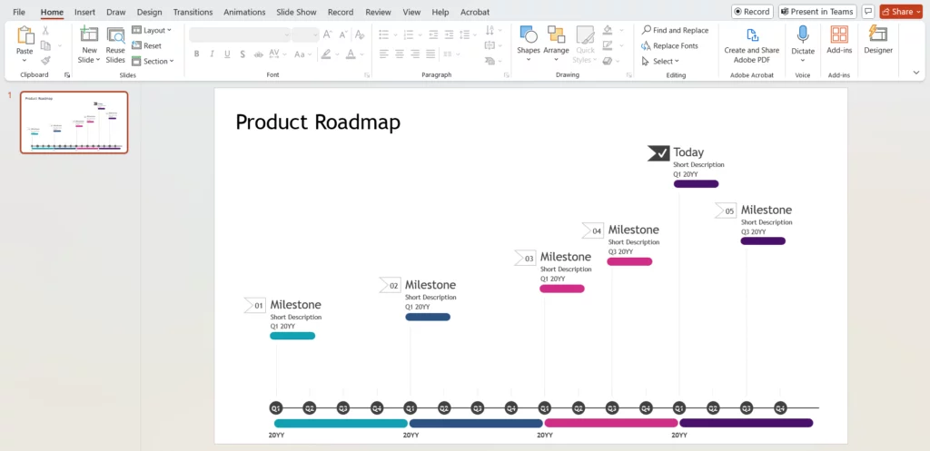 product roadmap in powerpoint