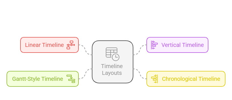 Types of Timeline Layouts for Presentations