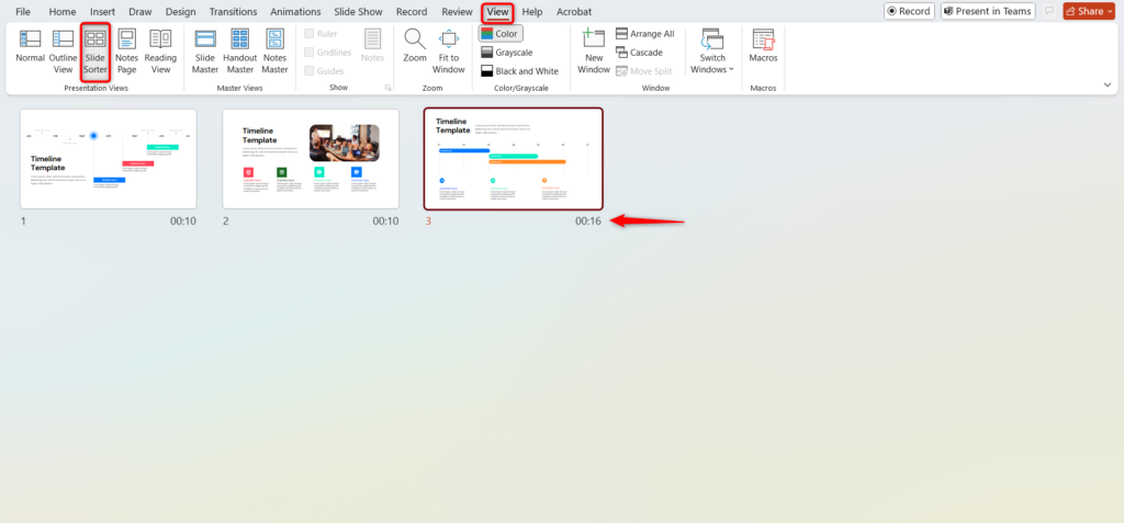 Method 2 Use Rehearse Timings-4