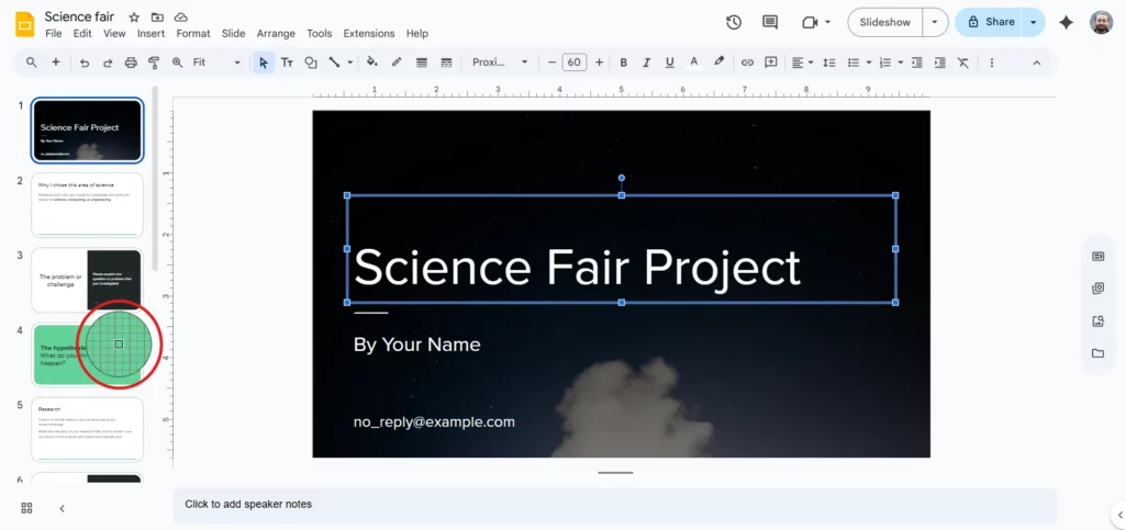 Hover and Sample the Color in Google Slides